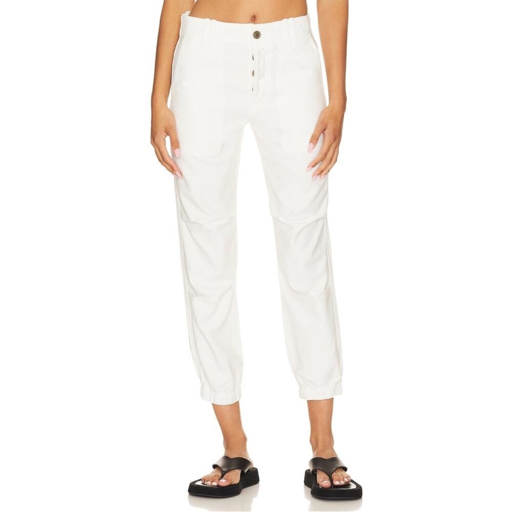 Citizens Of Humanity 'Agni' White Linen Cargo Utility